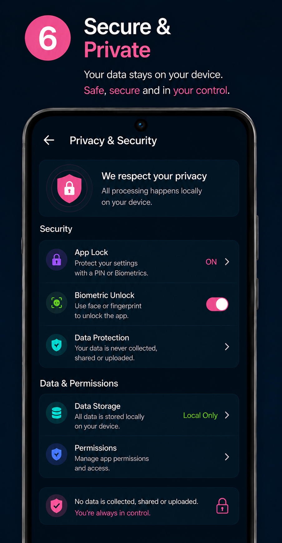 WellSight privacy and security screen