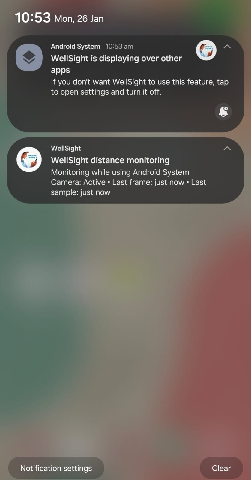 WellSight monitoring notification placeholder